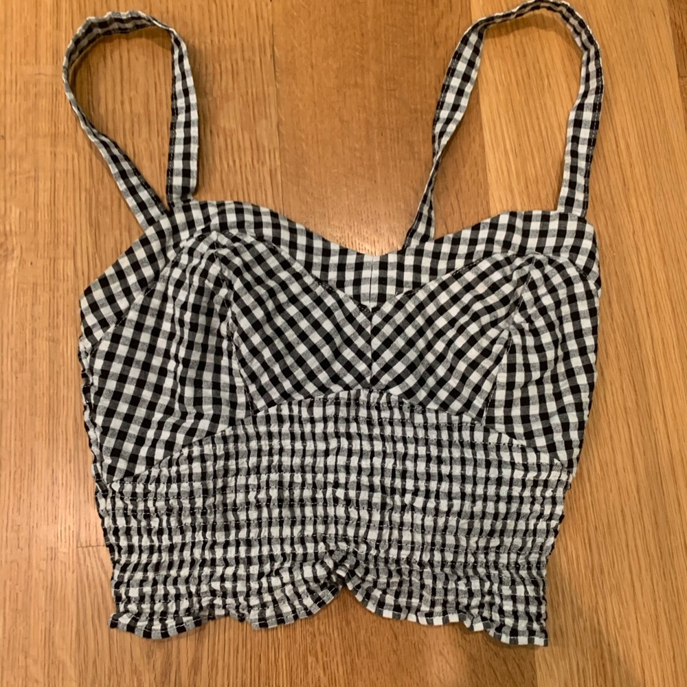 Gingham crop tank top Kendall and Kylie - Picture 1 of 2